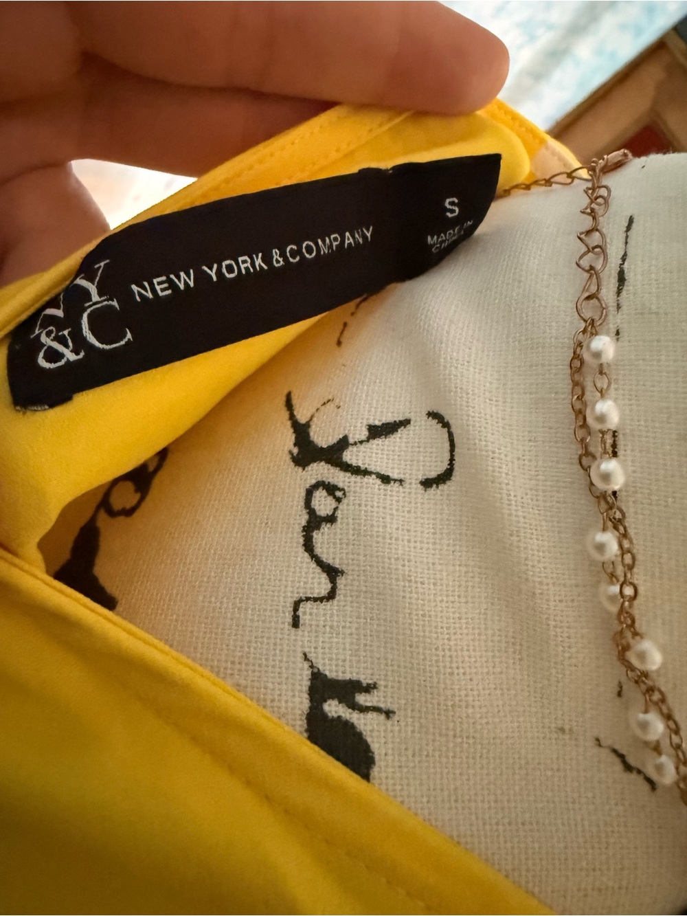 New York & Company Yellow & White Floral Wrap-Style Maxi Skirt - Picture 7 of 10